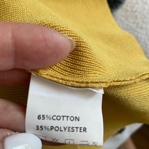 Gorgeous halter dress mustard colour with orange swirl  NWOT - Picture 6 of 7